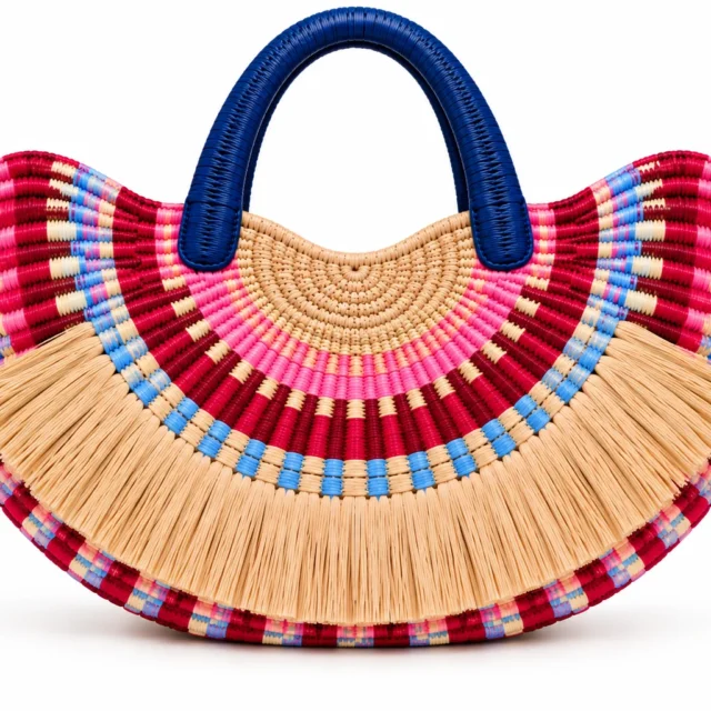 Multicolour Fan-Shaped Bag